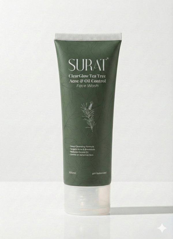 ClearGlow Tea Tree Acne & Oil Control Face Wash